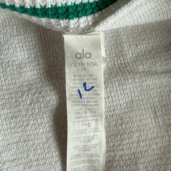 Alo Yoga Tennis Club Sweater Knit Cardigan Size XS - Picture 4 of 4